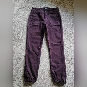 PAIGE Mayslie Jogger‎ Pants in Cherry Mid Rise Size 25